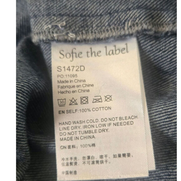 Sofie The Label Demin Ladies Dress Size Large - Picture 9 of 9